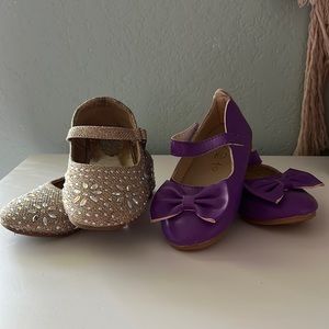 2 pair Girls Shoes size 7